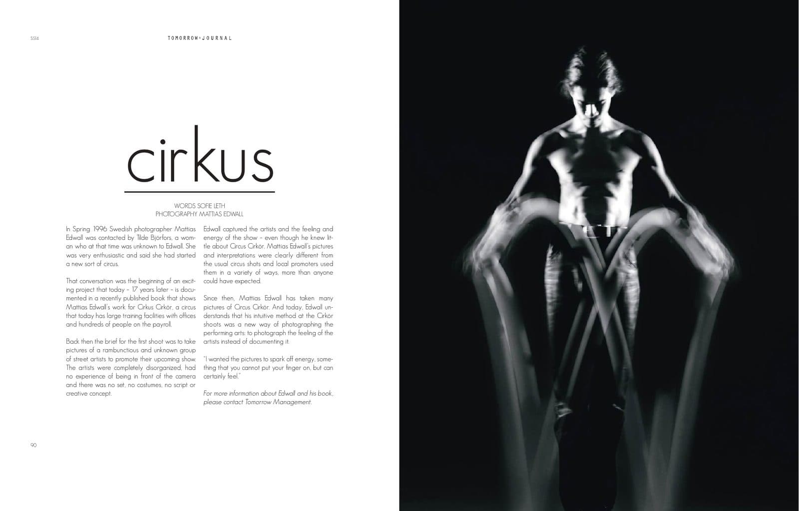 Opening spread of Cirkus