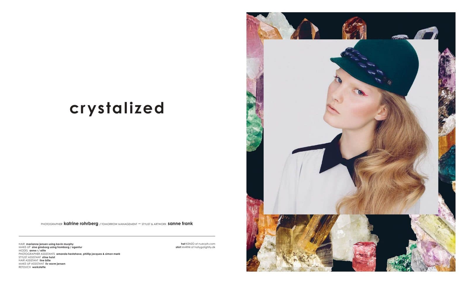 Opening spread of Crystalized