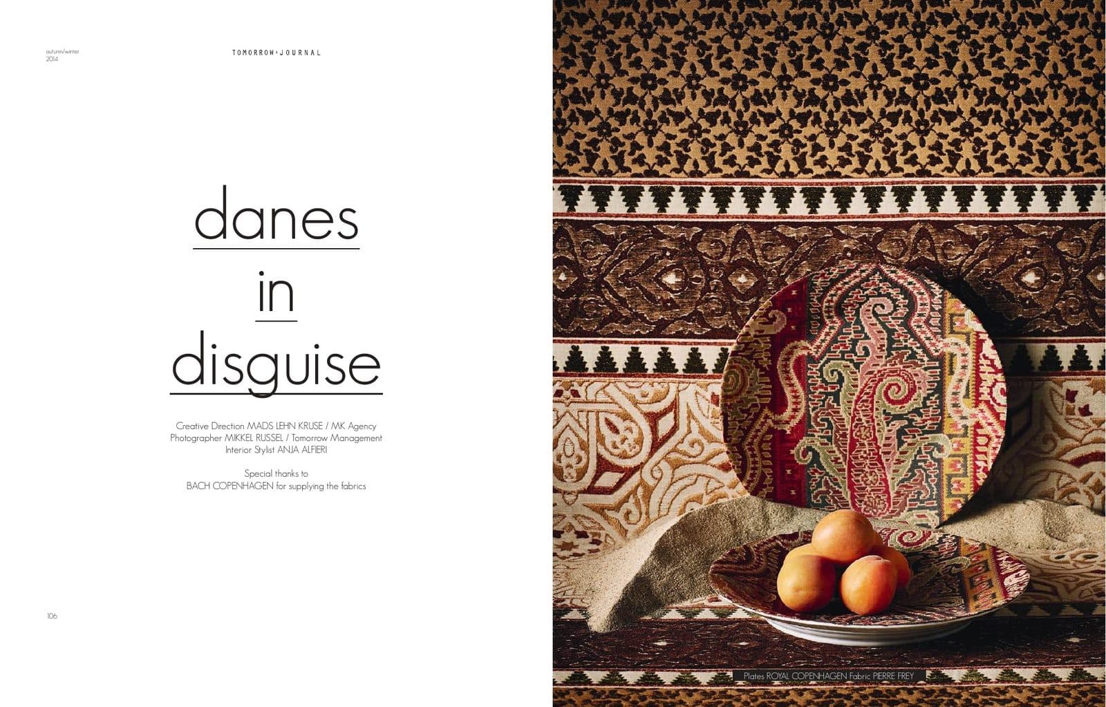 Opening spread of Danes in Disguise