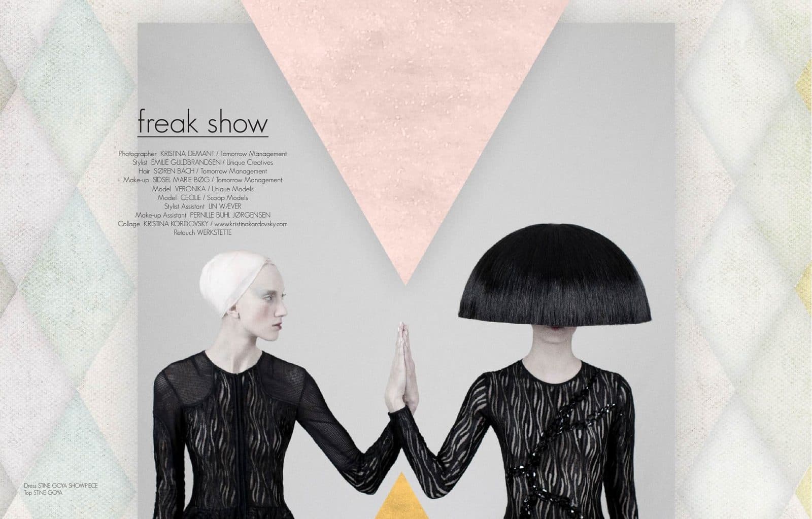 Opening spread of Freak Show