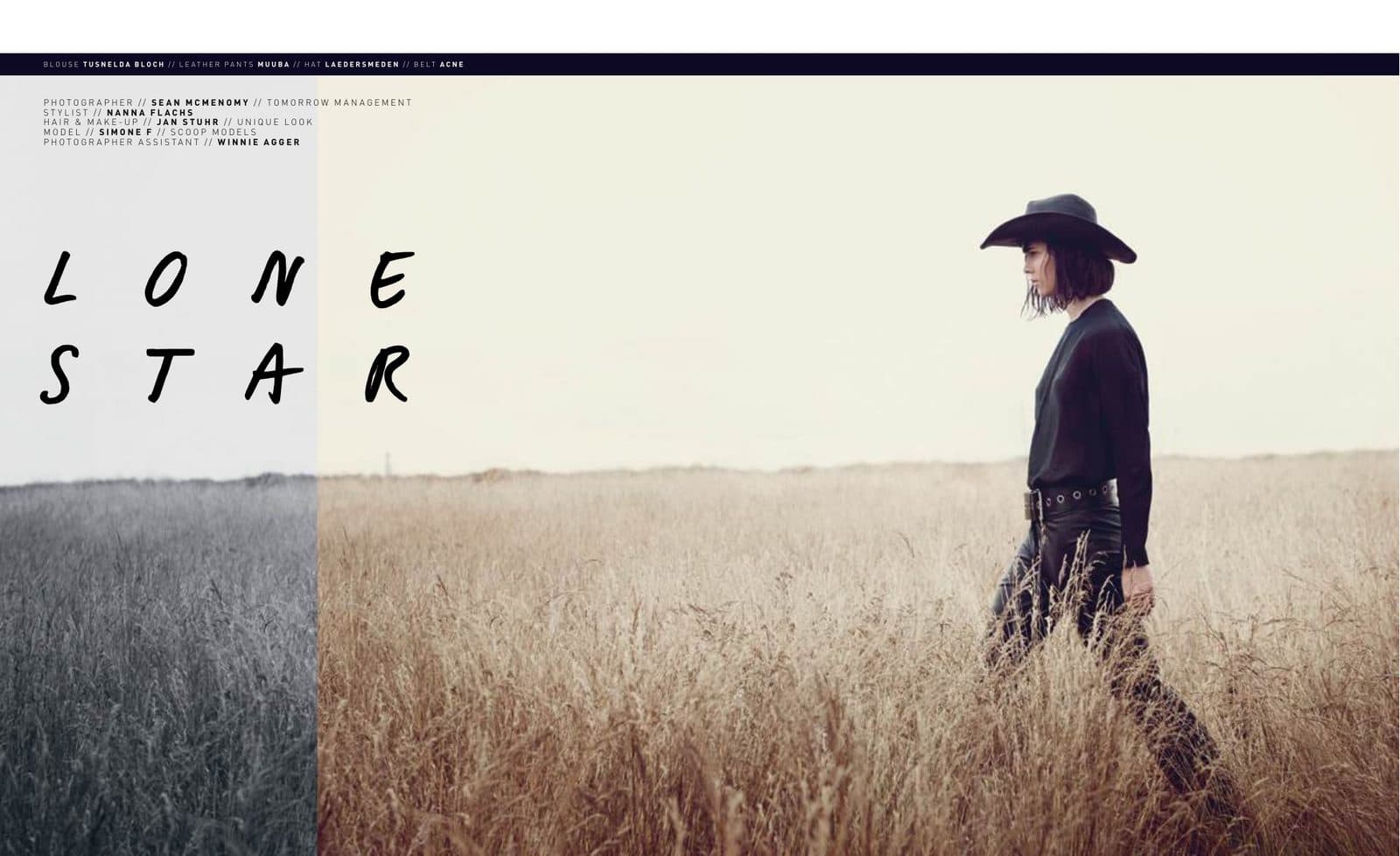 Opening spread of Lone Star