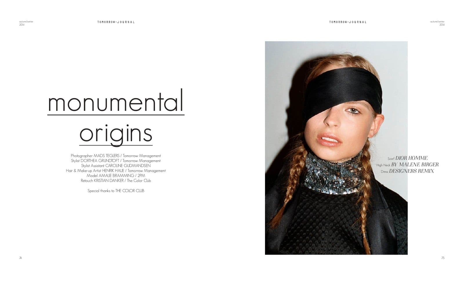 Opening spread of Monumental Origins