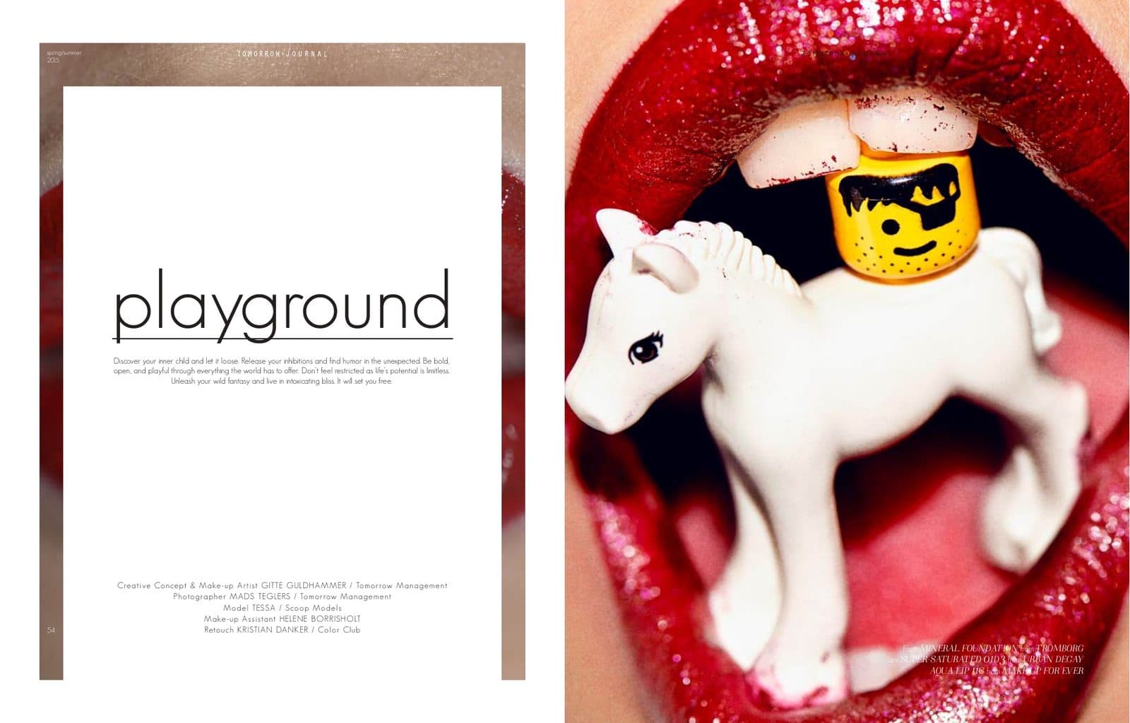 Opening spread of Playground